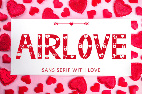 Airlove: A Romantic Decorative Font for Makers
