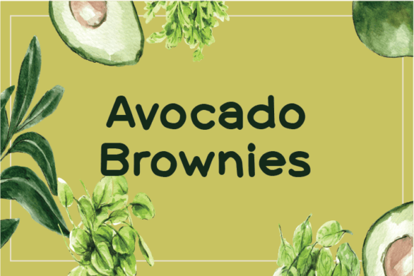 Avocado Brownies: A Handwritten Font for Makers
