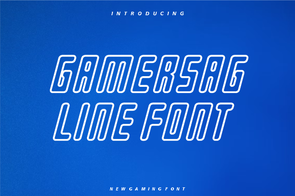 Gamersag Line: The Modern Sans Serif for Bold Design