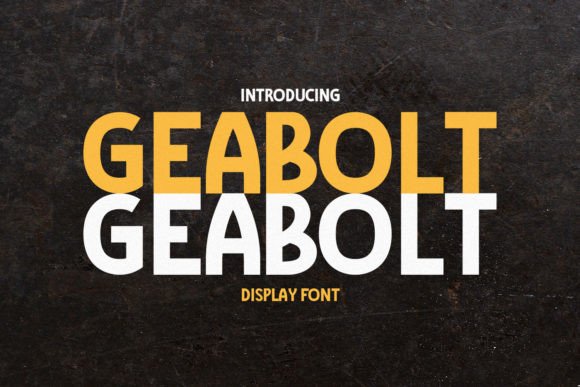 Geabolt Typeface Review for Industrial Branding