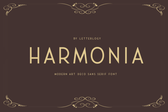 Harmonia: A Modern Art Deco Typeface for Editorial Design