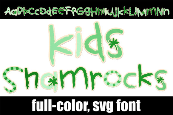 Kid s Shamrock: A Playful Color Font for Branding