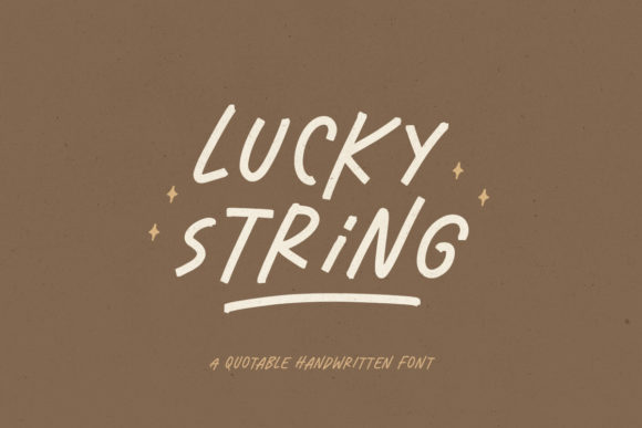 Lucky String: A Handwritten Typeface for Modern Editors