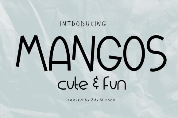 Mangos Font: Cute Sans Serif for Bold Branding