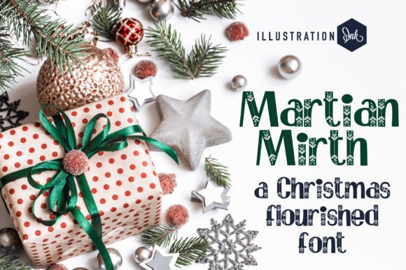 Martian Mirth: A Festive Decorative Font Review