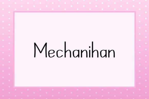 Mechanihan: The Slim Sans Serif Font for Modern Brands