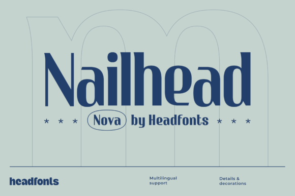 Nailhead Nova: A Modern Sans Serif Font for Makers