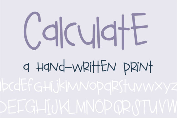 PN Calculate: A Playful Handwritten Font for Brands