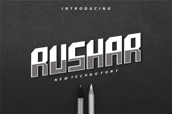 Rushar Font: Geometric Style for Modern Makers