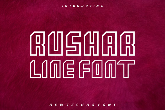 Rushar Line: A Modern Typeface for Editorial Design