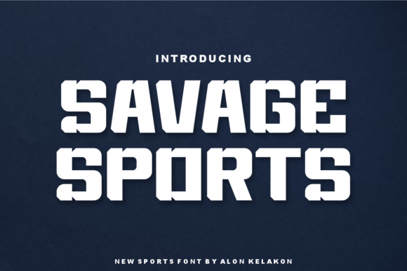 Savage Sports: A Bold Typeface for Modern Editorial Design