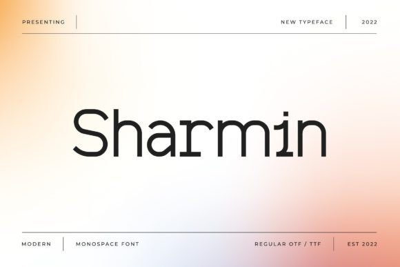 Sharmin: A Modern Monospace Typeface for Web Design