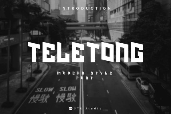 Teletong Typeface for Modern Business Branding