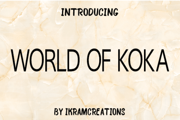 World of Koka: A Modern Sans Serif Typeface