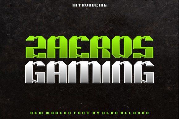 Zaeros Gaming: A Futuristic Typeface for Tech Campaigns