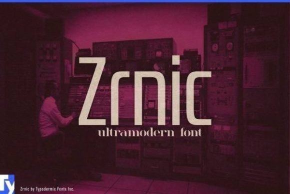 Zrnic: A Boxy, Ultramodern Typeface for Bold Editorial Design